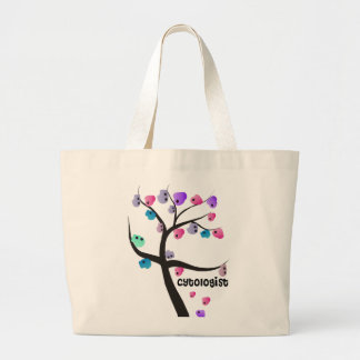 Grand Tote Bag Arbre unique de cadeaux de Cytologist avec la