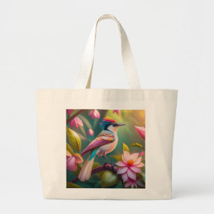 Grand Tote Bag Arc en arc-en-ciel Jay Imaginaire Bird