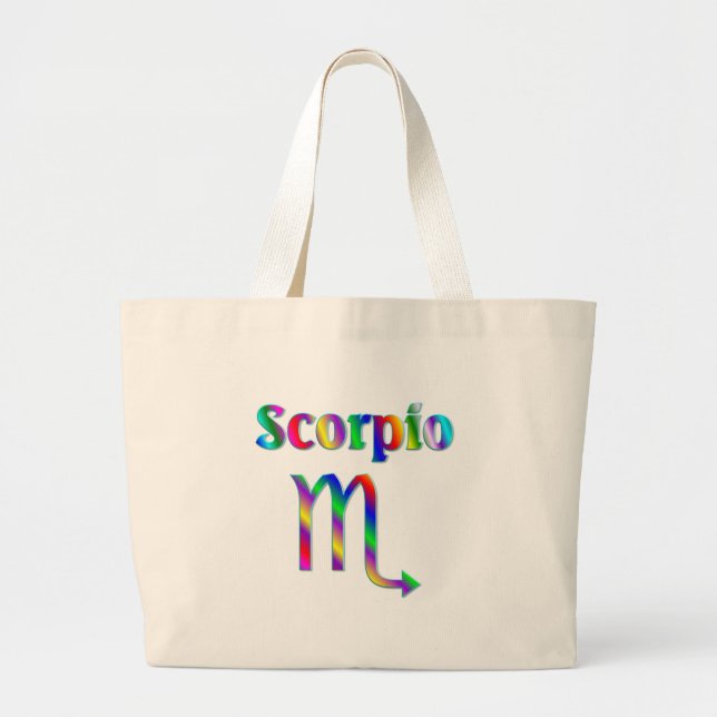 Grand Tote Bag Arc-en-ciel de Scorpion (Devant)