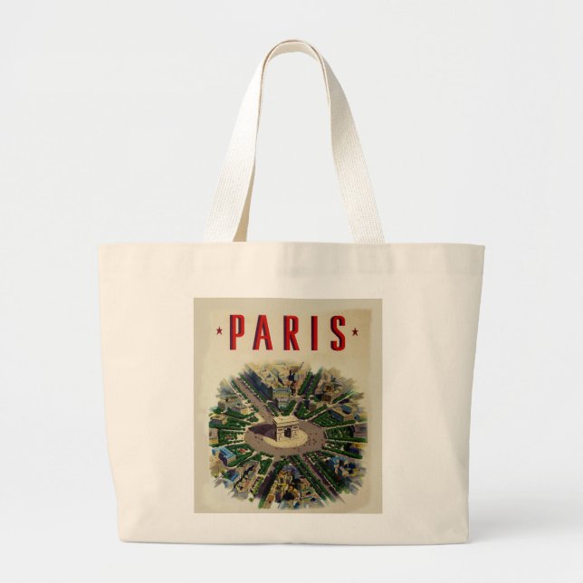 Grand Tote Bag Arc vintage de Triomphe Paris (Devant)