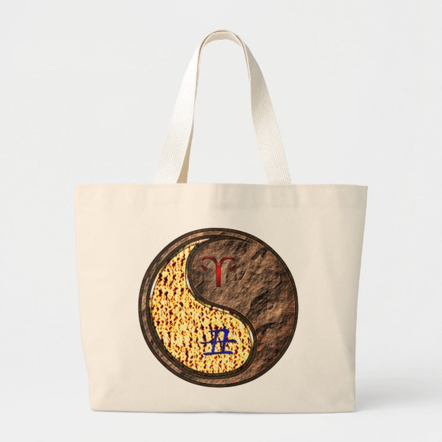 Grand Tote Bag Aries et Earth Ox (Devant)
