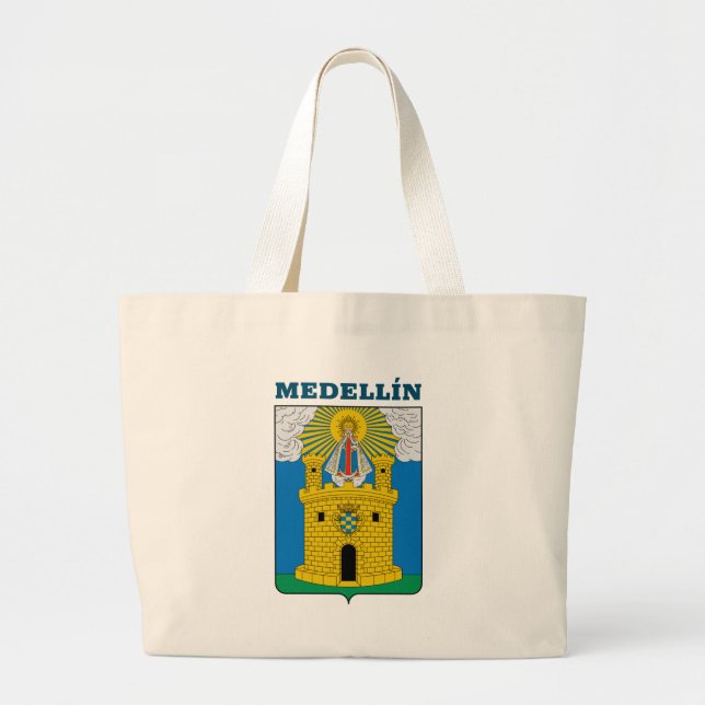 Grand Tote Bag Armoiries de Medellín, la Colombie (Devant)