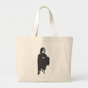 Grand Tote Bag Armoiries de Snape Severus croisées B-W