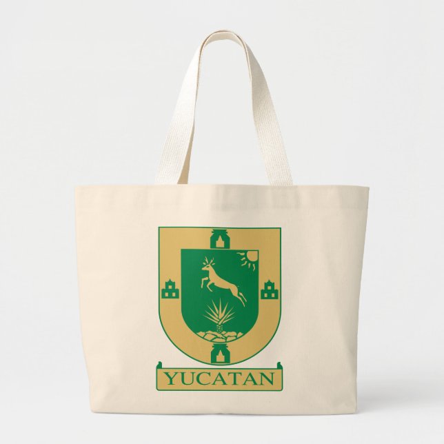 Grand Tote Bag Armoiries du Yucatán - Mexique (Devant)