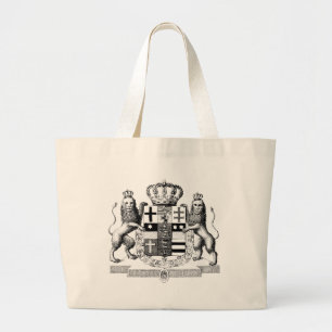 Grand Tote Bag Armoiries fantaisistes LionsTotebag