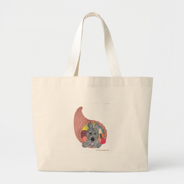 Grand Tote Bag Aroo, I'm Stuck - scottish terriers (Devant)