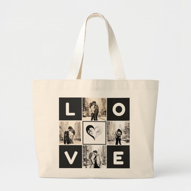 Grand Tote Bag Arrêt du temps (Devant)