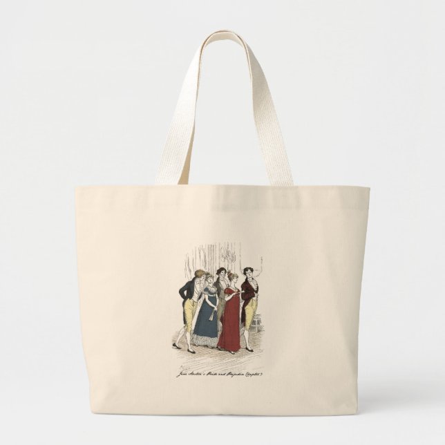 Grand Tote Bag Arrivée de la fête du Pays-Bas - Fierté et préjugé (Devant)