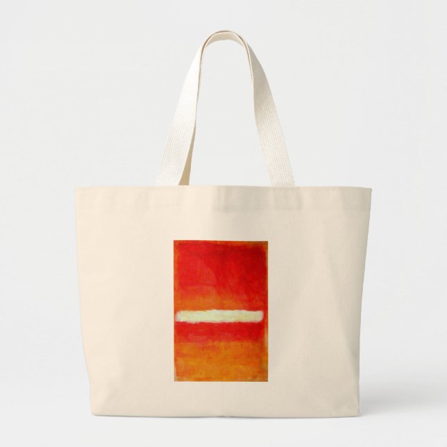 Grand Tote Bag Art Abstrait moderne - Style Rothko (Devant)