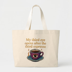 Grand Tote Bag Art de café Modern Mystic Ma collection du troisiè