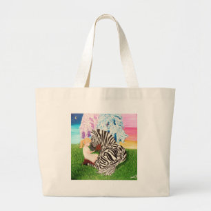 Grand Tote Bag Art de conscience de syndrome d'Ehlers Danlos