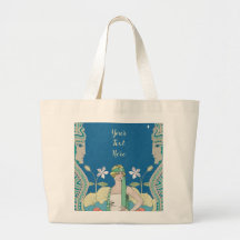 Art Nouveau personnalisé Vintage Dame bleue Archwa