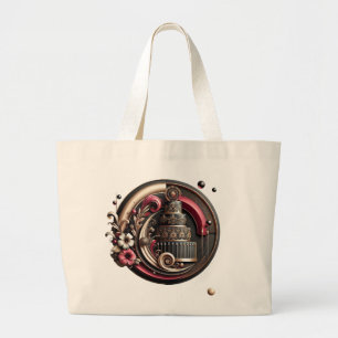 Grand Tote Bag Artiste de gâteaux élégants Boulangers et designe