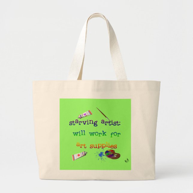 Grand Tote Bag Artiste Fourre-tout (Devant)