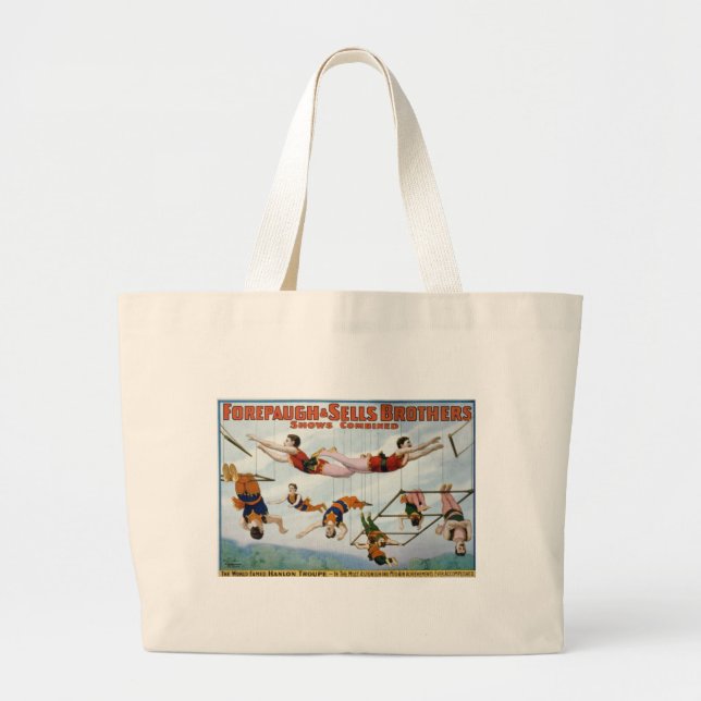Grand Tote Bag Artistes de trapèze/frères de Forepaugh et de (Devant)