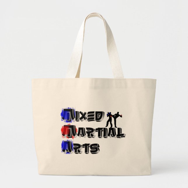 Grand Tote Bag Arts martiaux mélangés (Devant)