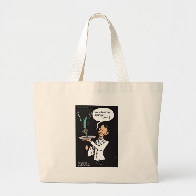 Grand Tote Bag Asparagus Speds Drôle Cadeaux Tee - shirt Mugs & M (Devant)