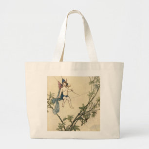 Grand Tote Bag Assis sur le fil d'araignée