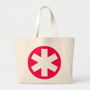 Grand Tote Bag Asterisk - Rouge Crimson
