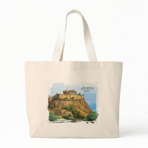 Athènes Grèce Aquarelle | Vues historiques