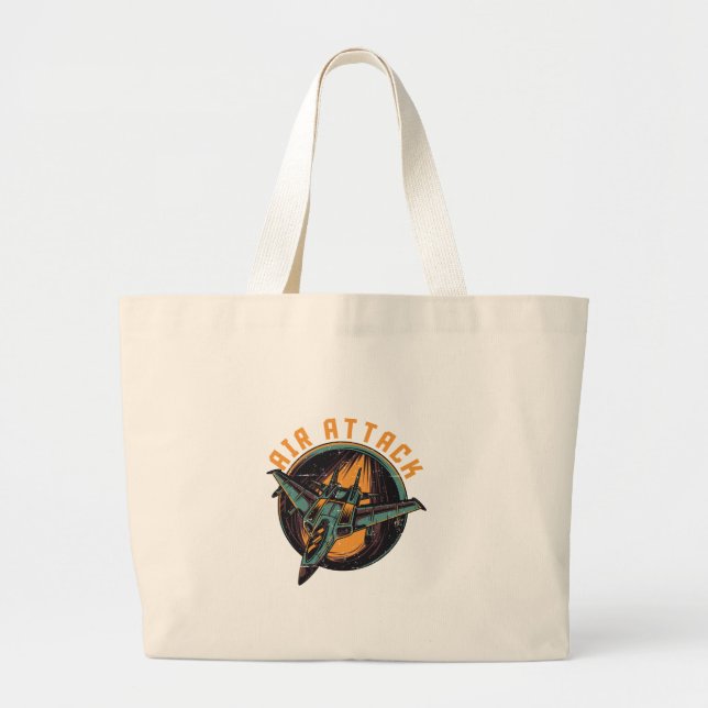 GRAND TOTE BAG ATTAQUE AÉRIENNE (Devant)