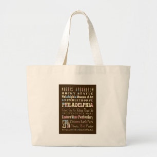 Grand Tote Bag Attractions et endroits célèbres de Philadelphie