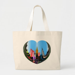 GRAND TOTE BAG AU COEUR DE LA VILLE