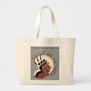 Grand Tote Bag Au Monde de Salut