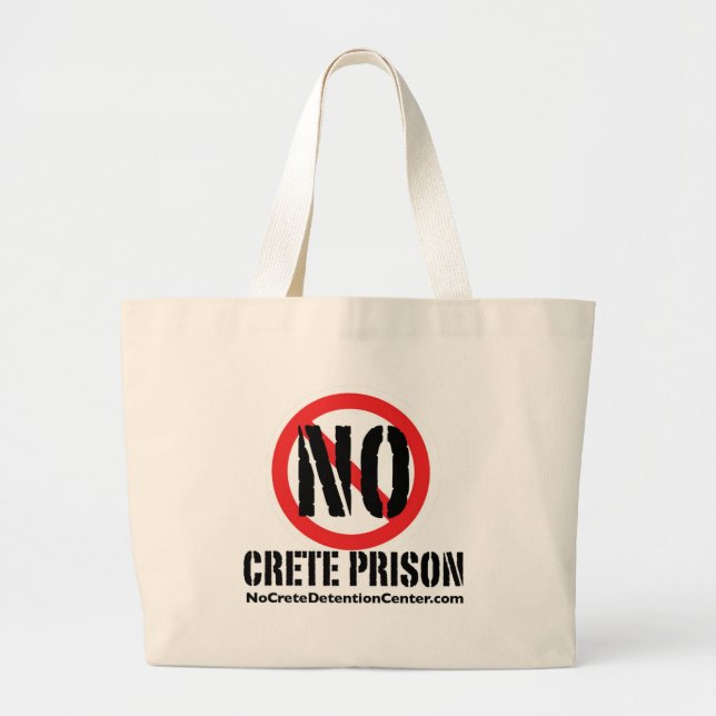 Grand Tote Bag Aucune prison de Crète (Devant)