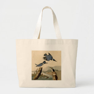 Grand Tote Bag Audubon Belted Kingfisher Wildlife Bird