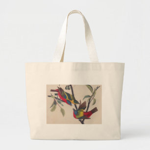 Grand Tote Bag Audubon Painted Bunting Bird Wildlife