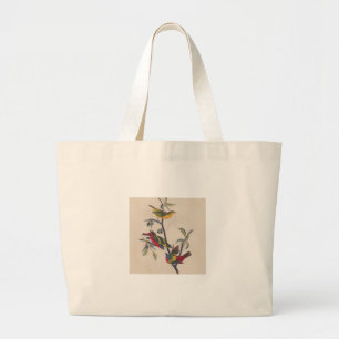 Grand Tote Bag Audubon Peint Bunting Bird Wildlife