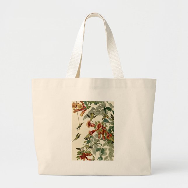 Grand Tote Bag Audubon Throsé de colibri (Devant)