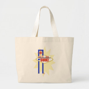 Grand Tote Bag Auteur Amusants Pari Sur Mon Livre Vegas Signer Lo