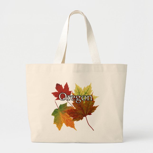 GRAND TOTE BAG AUTOMNE QUITTE EN RÉGION (Devant)
