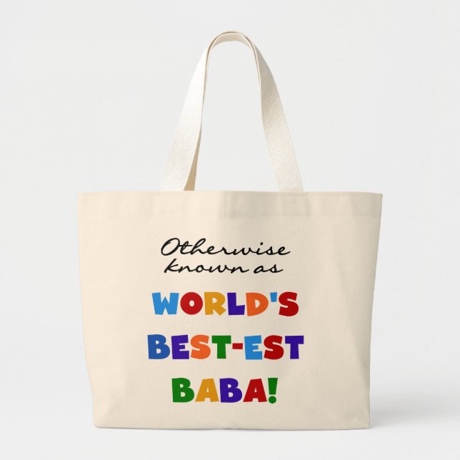 Grand Tote Bag Autres sous le nom de meilleurs T-shirts et cadeau (Devant)