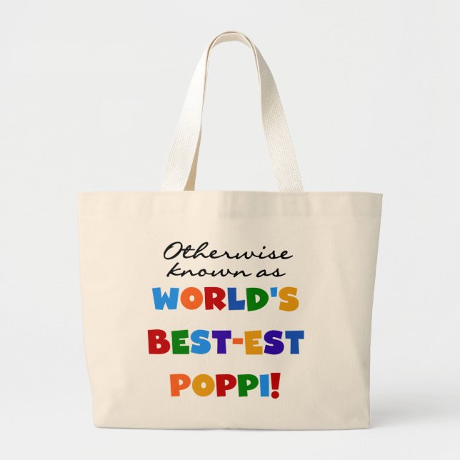 Grand Tote Bag Autres T-shirts et cadeaux Poppi les plus connus (Devant)