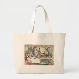 Grand Tote Bag Aventures d'Alice au pays des merveilles Art de la