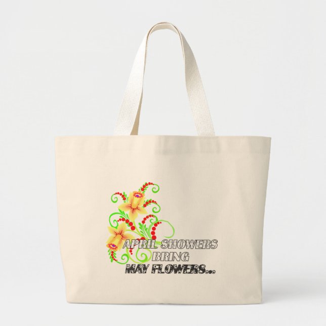 Grand Tote Bag Averses d'avril - (Devant)