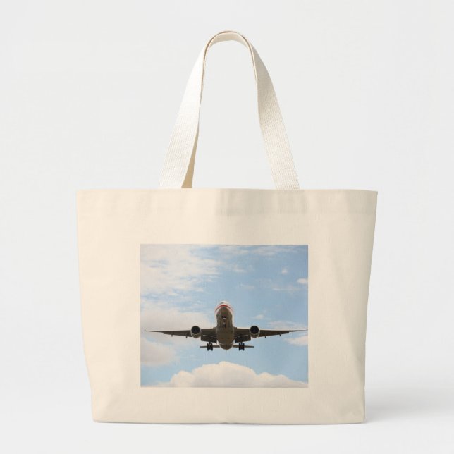 Grand Tote Bag Avion à passagers (Devant)
