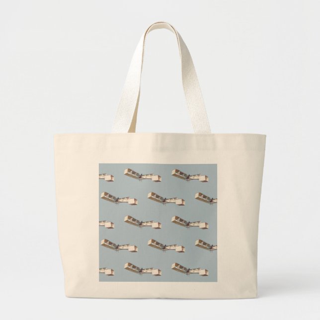 Grand Tote Bag Avion Santos-Dumont 14 Bis (Devant)