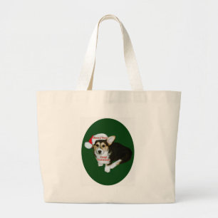 Grand Tote Bag Ayez très Noël Gimli de corgi