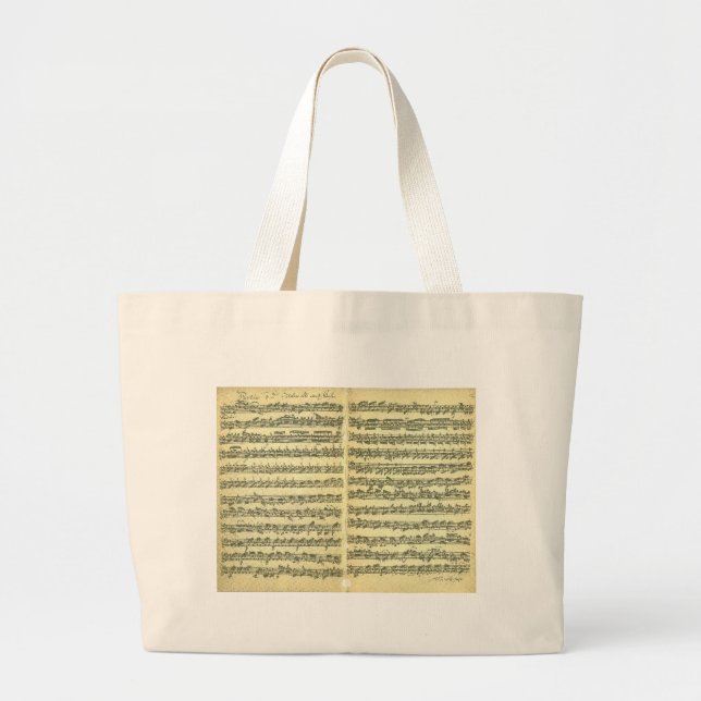 Grand Tote Bag Bach Partita (Devant)