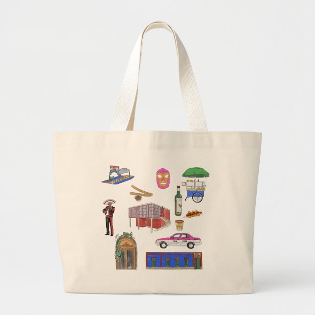 Grand Tote Bag Bachelorette de Mexico (Devant)