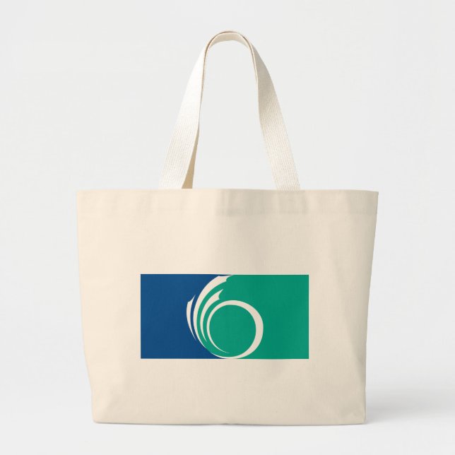 Grand Tote Bag Bag with Flag of Ottawa, Canada (Devant)