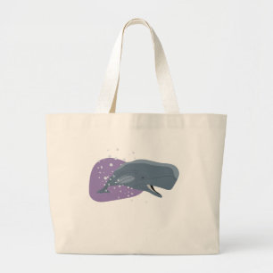 Grand Tote Bag Baleine mignonne