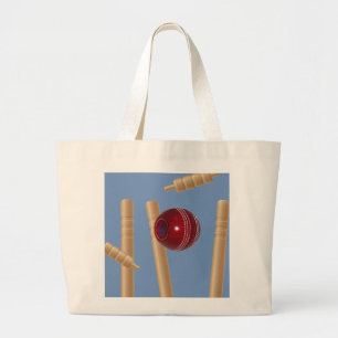 Grand Tote Bag Balle Et Pompes De Cricket,