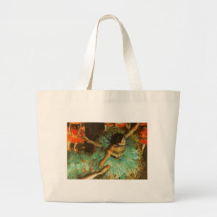 Grand Tote Bag Ballerina Dance Green Dancer Edger Degas Peinture
