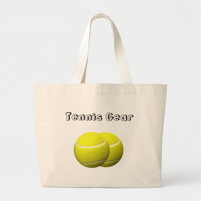 Grand Tote Bag Balles de tennis (Devant)