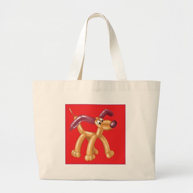 GRAND TOTE BAG BALLON DE CHIEN (Devant)
